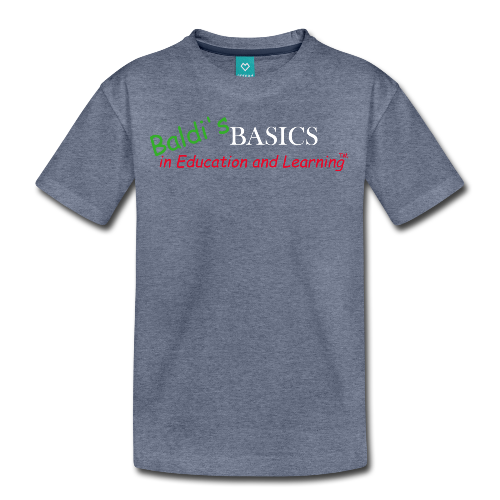 Baldi's Basics Logo T-Shirt (Youth) - heather blue