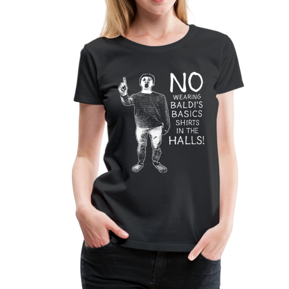 No Wearing Baldi T-Shirt (Womens) - black