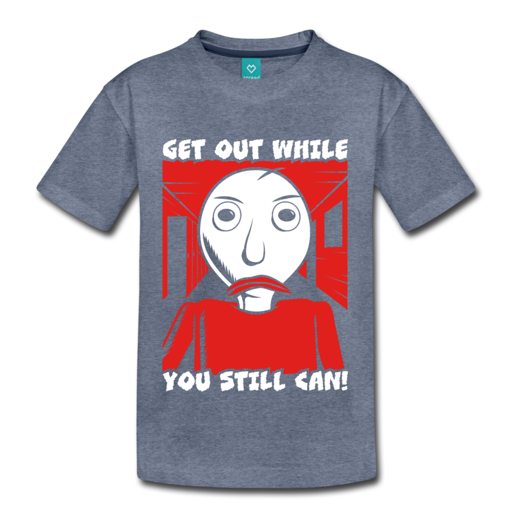 Get Out T-Shirt (Youth) - heather blue