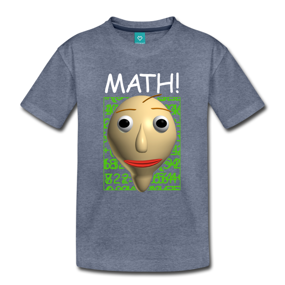 Math! Youth T-Shirt - heather blue