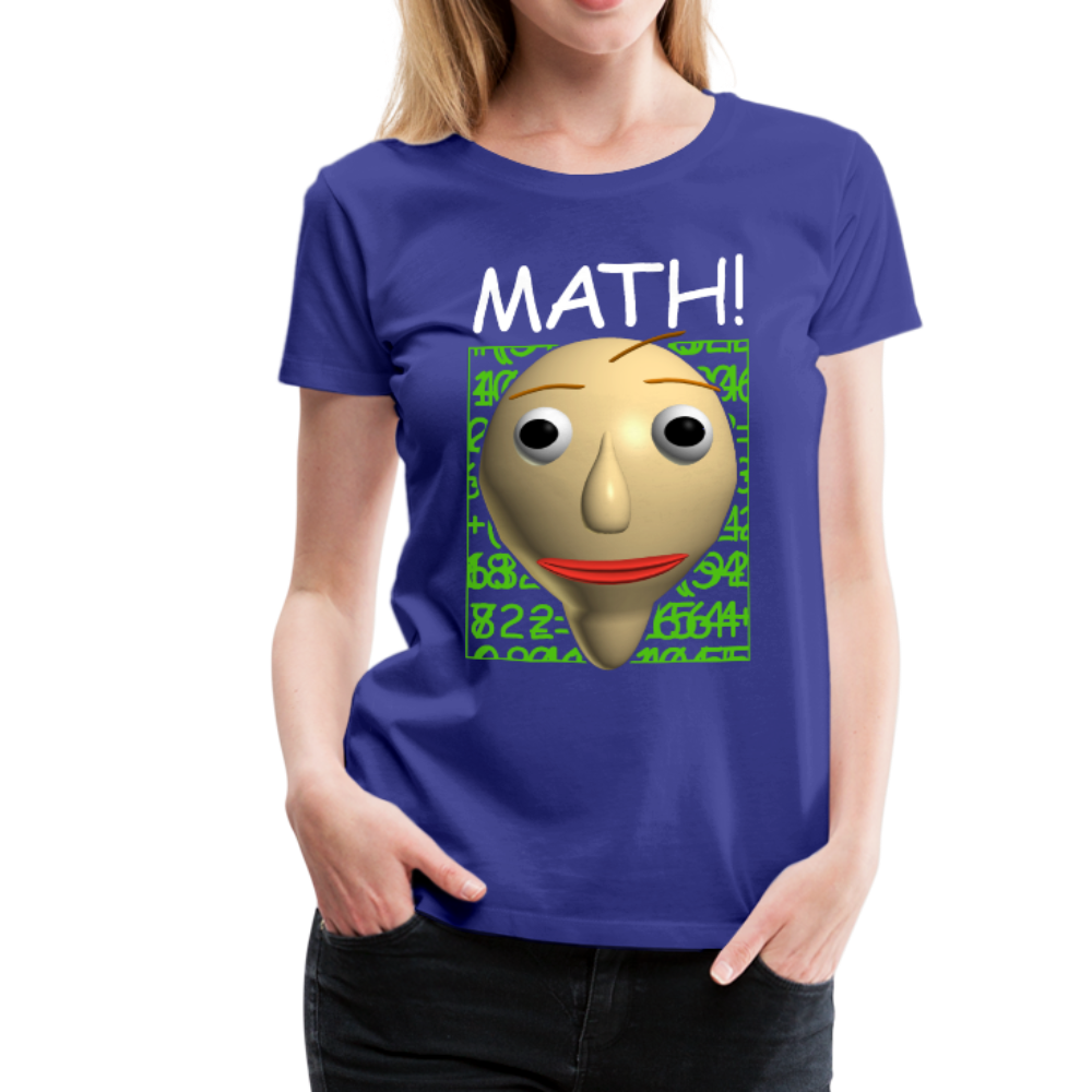 Math! Womens T-Shirt - royal blue