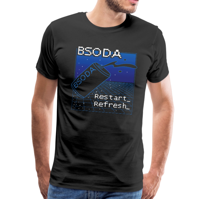 BSODA Mens T-Shirt - black