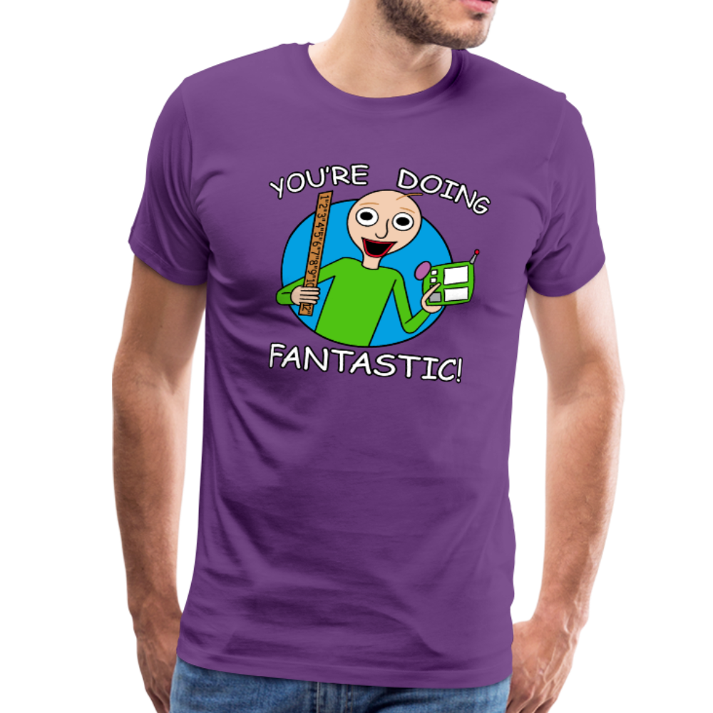 You're Doing Fantastic! Mens Premium T-Shirt - purple