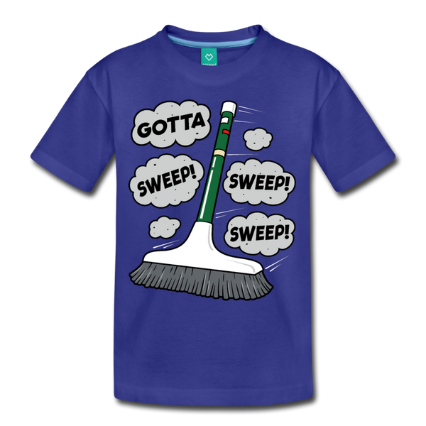 Gotta Sweep Sweep Sweep T-Shirt (Youth) - royal blue